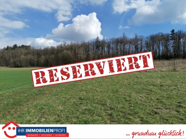 Bauplatz mit Feldrandlage