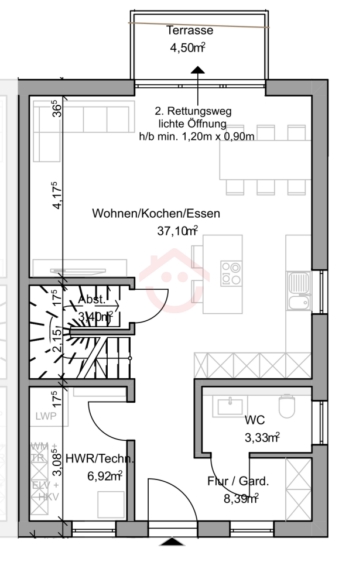 Grundriss Erdgeschoss
