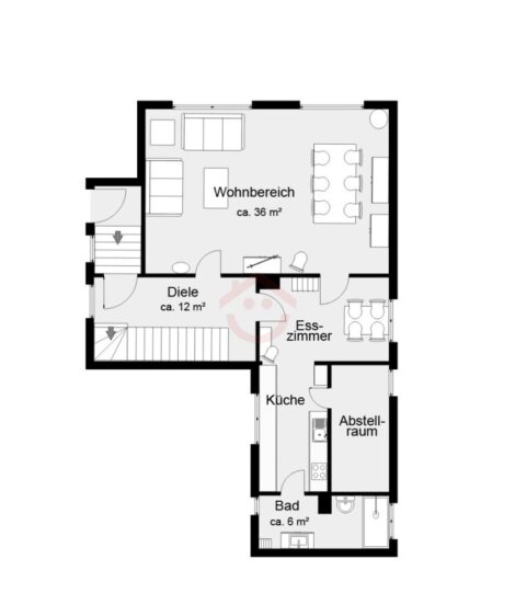 Grundriss Erdgeschoss Wohnhaus