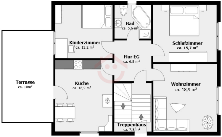 Grundriss - Erdgeschoss