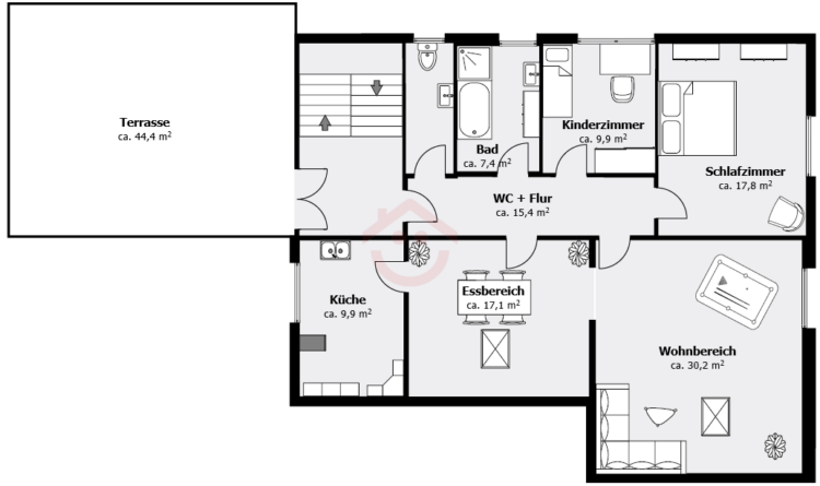 Grundriss - Obergeschoss