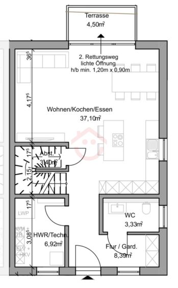 Grundriss Erdgeschoss