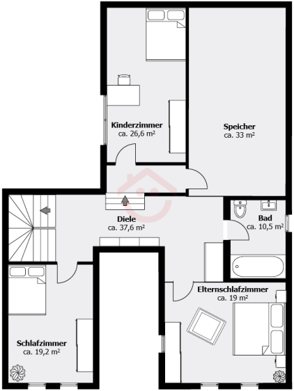 Grundriss - Obergeschoss