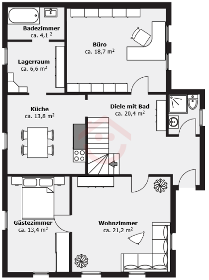 Grundriss - Erdgeschoss