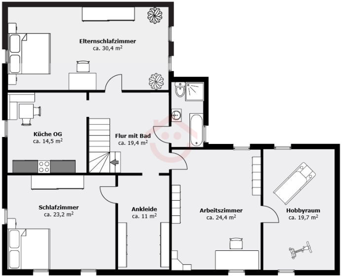 Grundriss - Obergeschoss