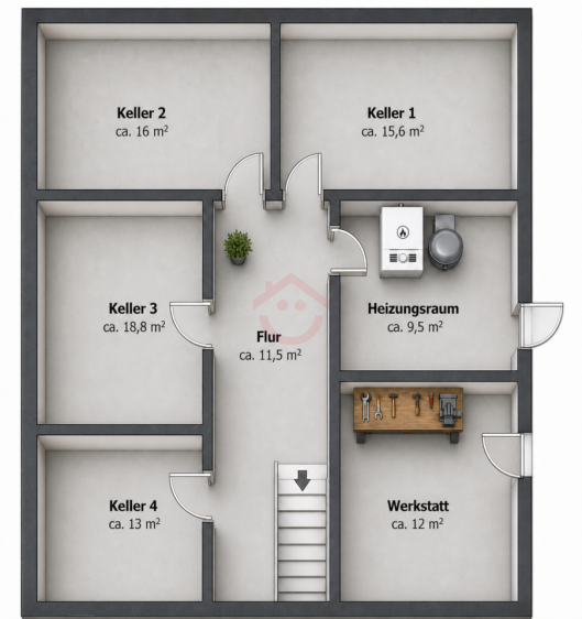 Grundriss Kellergeschoss