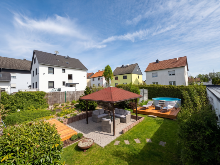 Blickrichtung Straße