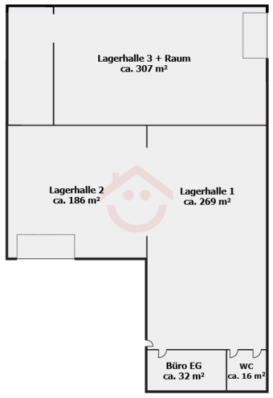 Grundriss Hallenfläche