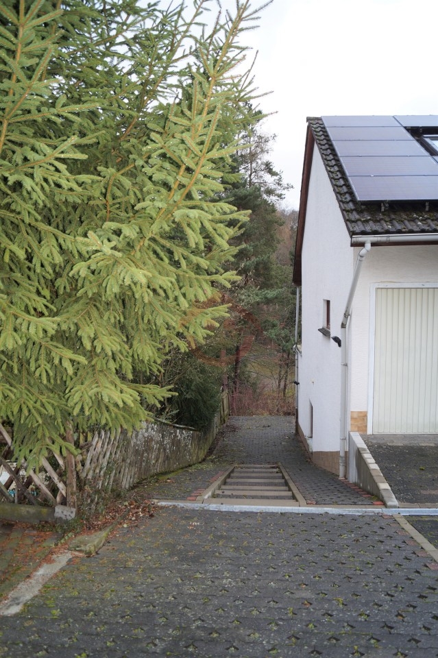 Einfahrt links des Hauses