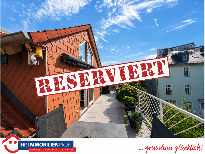 Verstecktes Juwel mitten in Gießen: Ruhige Dachgeschoss-Oase mit großer Süd-Terrasse